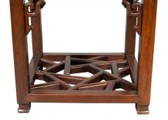 Pair Of Chinese Hungmu Wood End Tables - 4144276