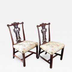 Pair Of Chippendale Period Mahogany Side Chairs - 2747442