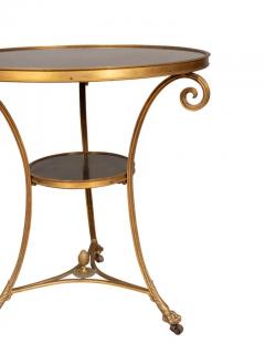 Pair Of Directoire Style Bronze And Granite Gueridon Tables - 4144764