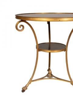 Pair Of Directoire Style Bronze And Granite Gueridon Tables - 4144765