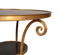 Pair Of Directoire Style Bronze And Granite Gueridon Tables - 4144776