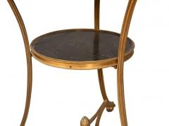 Pair Of Directoire Style Bronze And Granite Gueridon Tables - 4144781