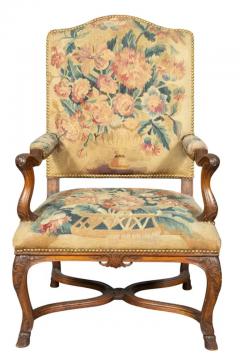 Pair Of Early Louis XV Style Walnut Armchairs - 4149601