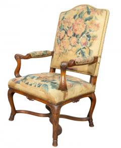 Pair Of Early Louis XV Style Walnut Armchairs - 4149662
