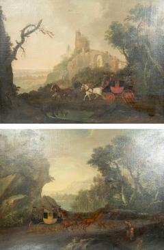 Pair Of Early Victorian Coaching Pictures - 4146272