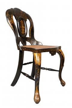 Pair Of Early Victorian Japanned Side Chairs - 4698463