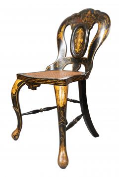 Pair Of Early Victorian Japanned Side Chairs - 4698467