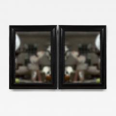 Pair Of Early XX Century Italian Baroque Style Ebonized Mirrors - 4334763