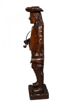 Pair Of English Carved Walnut Figures Of Country Gentleman - 4139522