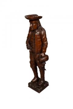 Pair Of English Carved Walnut Figures Of Country Gentleman - 4139523