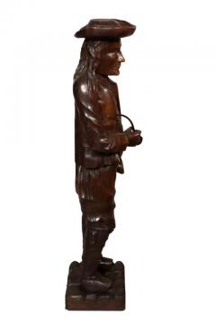 Pair Of English Carved Walnut Figures Of Country Gentleman - 4139524