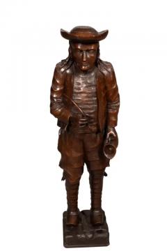 Pair Of English Carved Walnut Figures Of Country Gentleman - 4139525
