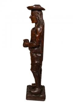Pair Of English Carved Walnut Figures Of Country Gentleman - 4139551