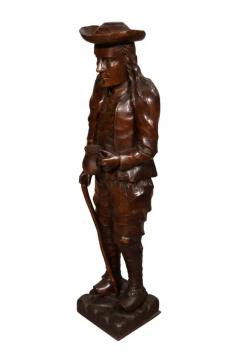 Pair Of English Carved Walnut Figures Of Country Gentleman - 4139588
