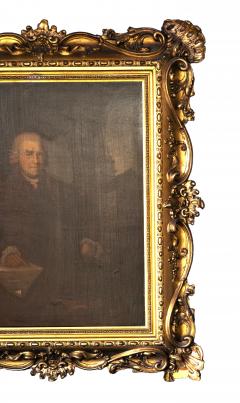 Pair Of English Oil On Canvas Portraits Of Gentleman - 4611771