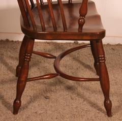 Pair Of English Windsor Armchairs From The 19th Century - 3717528