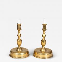 Pair Of European Baroque Brass Candlesticks - 4133220
