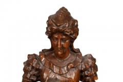 Pair Of European Carved Figures Of A Man And Woman - 4138543