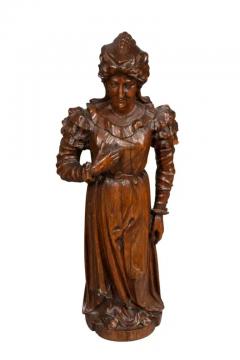 Pair Of European Carved Figures Of A Man And Woman - 4138556