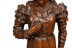 Pair Of European Carved Figures Of A Man And Woman - 4138573