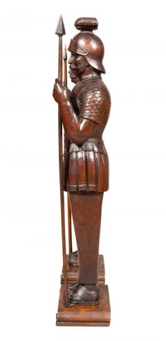 Pair Of European Carved Oak Roman Centurions - 4138712