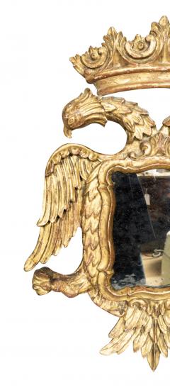 Pair Of European Giltwood Double Headed Eagle Mirrors - 3996390