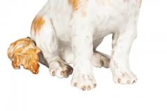 Pair Of European Porcelain Figures Of Spaniels - 4139906