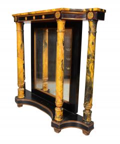 Pair Of Faux Marble Neoclassic Style Console Tables - 4757652