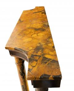 Pair Of Faux Marble Neoclassic Style Console Tables - 4757655