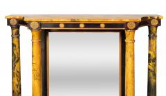 Pair Of Faux Marble Neoclassic Style Console Tables - 4757673
