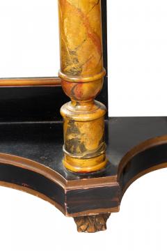 Pair Of Faux Marble Neoclassic Style Console Tables - 4757711
