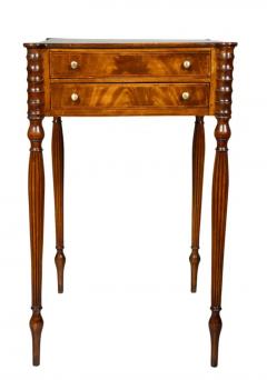 Pair Of Federal Style Mahogany Bedside Tables - 4145597