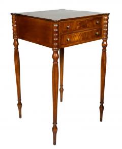 Pair Of Federal Style Mahogany Bedside Tables - 4145619