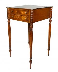 Pair Of Federal Style Mahogany Bedside Tables - 4145663