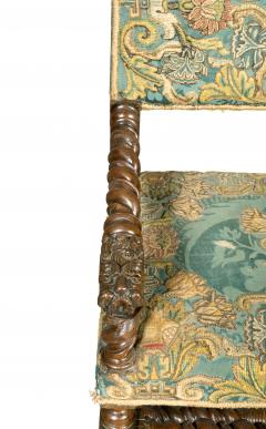 Pair Of Flemish Baroque Walnut Armchairs - 4330390