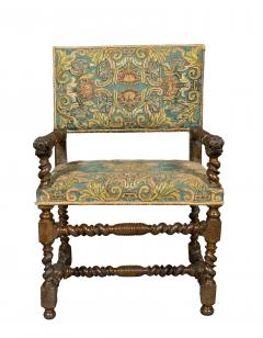 Pair Of Flemish Baroque Walnut Armchairs - 4330392