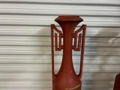 Pair Of French Art Deco Iron Urns - 3831798