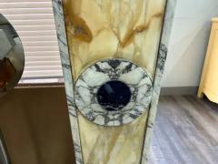 Pair Of French Art Deco Marble Pedestals - 3744164