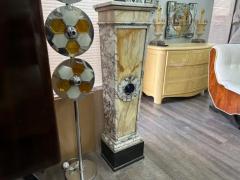 Pair Of French Art Deco Marble Pedestals - 3744196