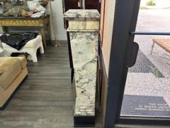 Pair Of French Art Deco Marble Pedestals - 3744232