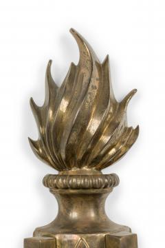 Pair Of French Empire Revival Bronze Two Light Wall Sconces - 4650250