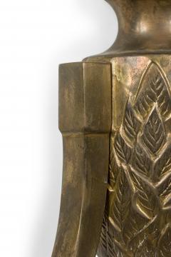 Pair Of French Empire Revival Bronze Two Light Wall Sconces - 4650252