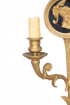Pair Of French Empire Style Bronze Wall Sconces - 4246686