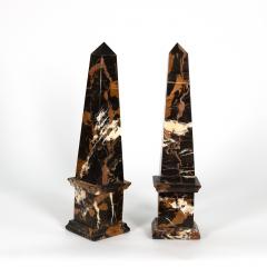 Pair Of French Marble Obelisks Circa 1860  - 3094695