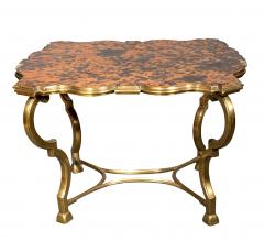 Pair Of French Moderne Bronze And Faux Tortoise End Tables - 4465264