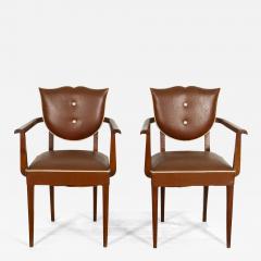 Pair Of French Vintage Bridge Chairs - 3613107