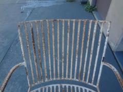 Pair Of French Wrought Iron Garden Chairs - 3700127