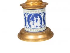 Pair Of George III Cut Glass And Jasper Ware Candlesticks - 4141774