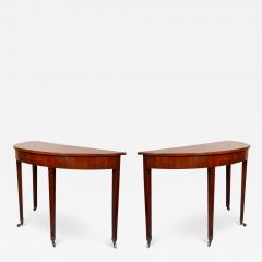 Pair Of George III Mahogany Console Tables  - 2692778