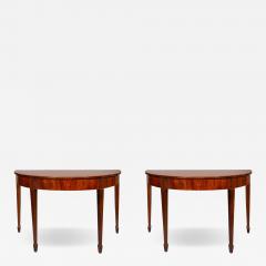 Pair Of George III Mahogany Console Tables - 4153719